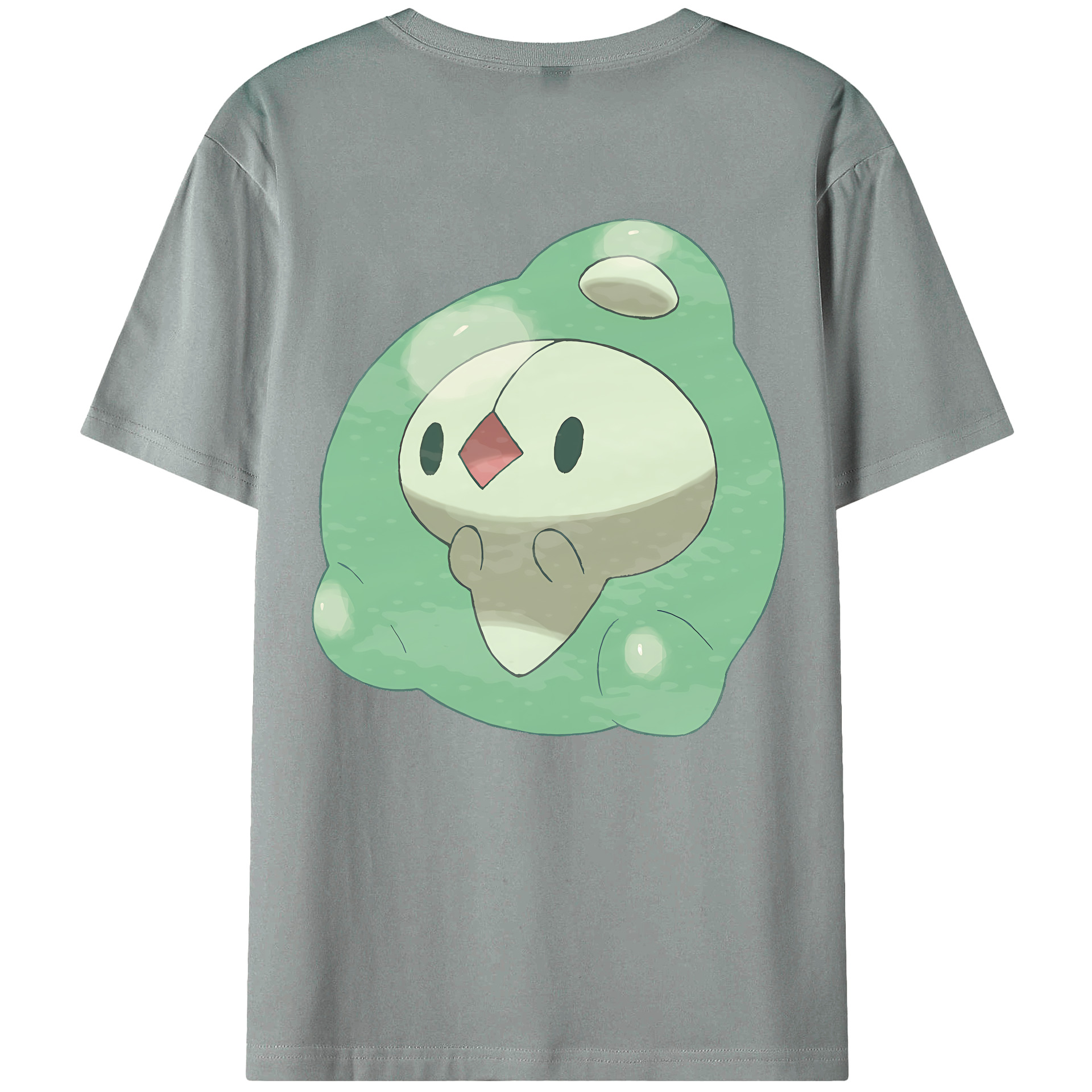 （画像用） ポケットモンスター Pokémon 綿100％ メンズ半袖Tシャツ（バックプリント） 通気性